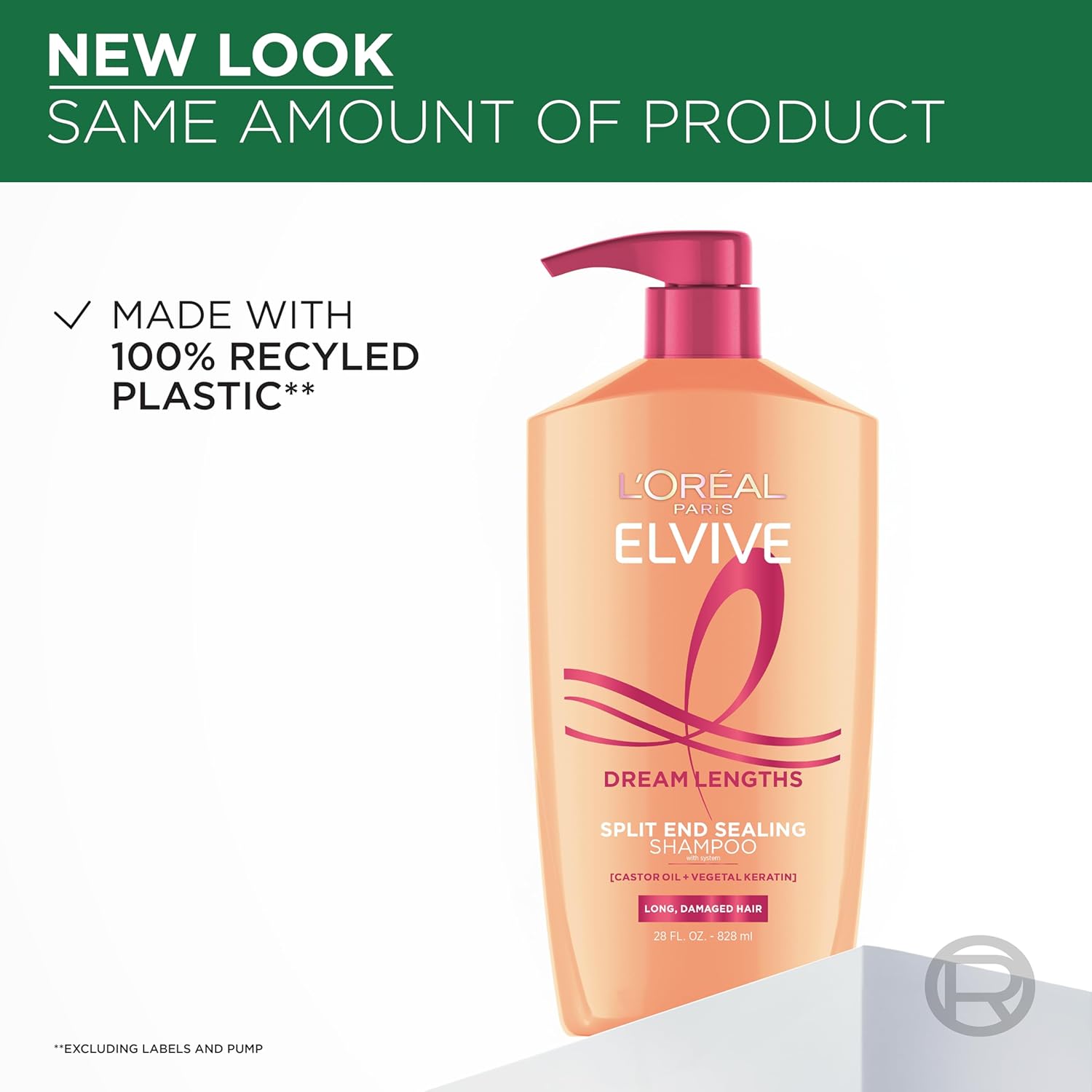 Elvive Dream Lengths Shampoo and Conditioner Set, Seals Split Ends, Hydrating & Strengthening Hair Repair, Fine