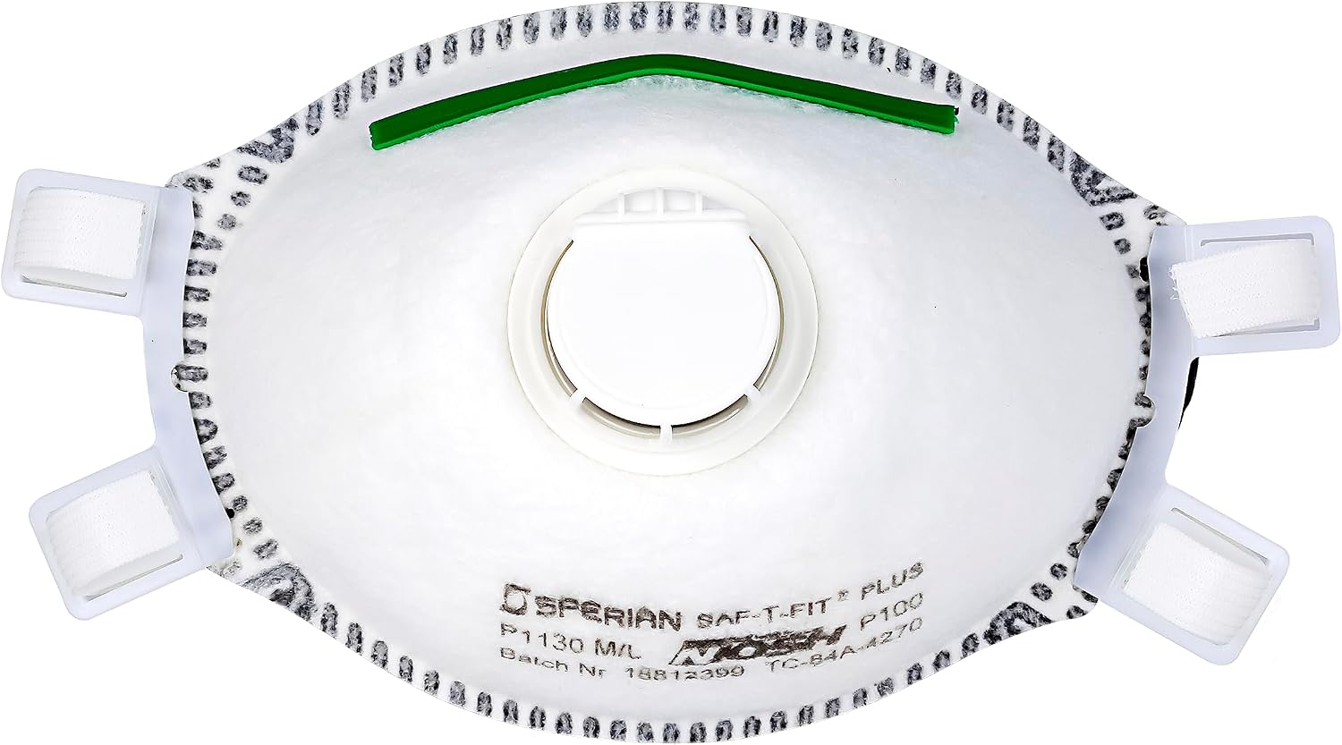 Safety Products SAF-T-Fit Plus Disposable Lead Paint Removal P100 Respirator Mask with Exhalation Valve, 1-Pack