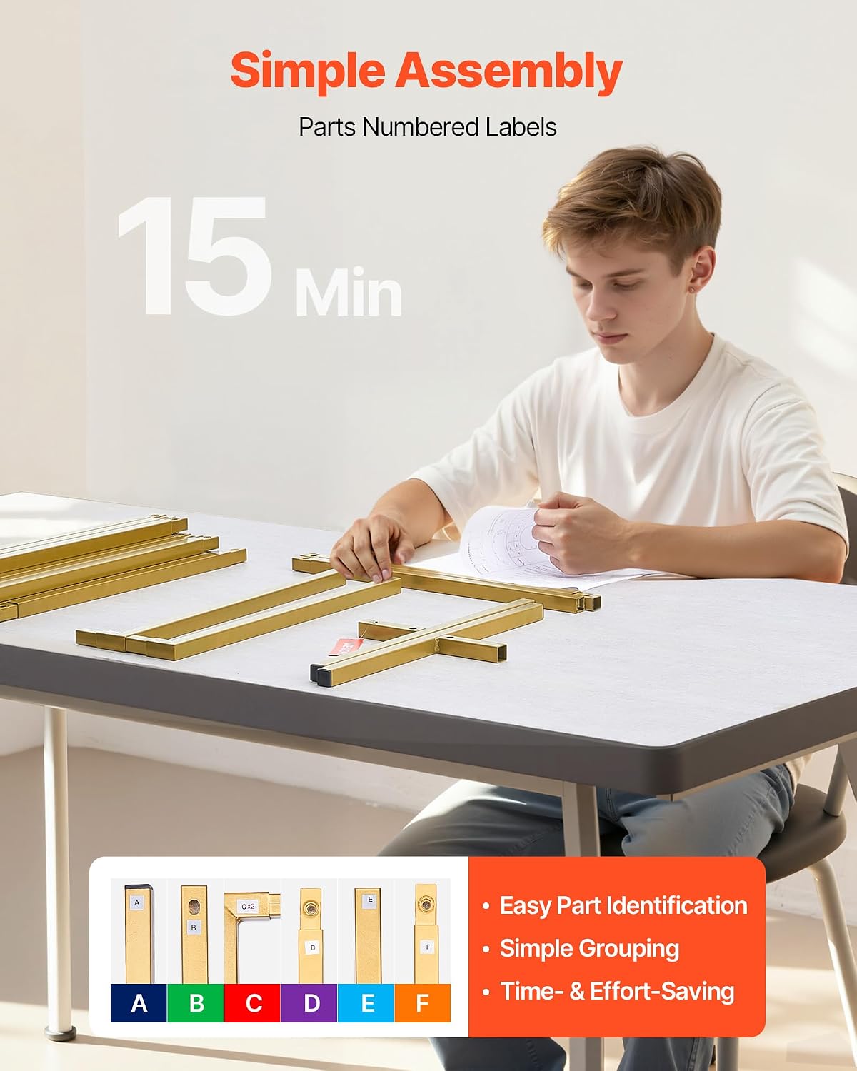 Arch Backdrop Stand, 6.6 x 6.6 ft, Stable Structure, Easy Assembly, Square Gold Metal Arch Backdrop Stand for