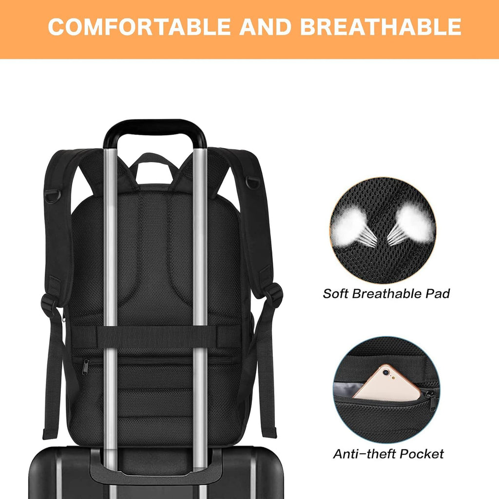 Camera Backpack, DSLR/SLR/Mirrorless Camera Bag, Black | Waterproof Symmetric Geometric Hard Shell with Tripod