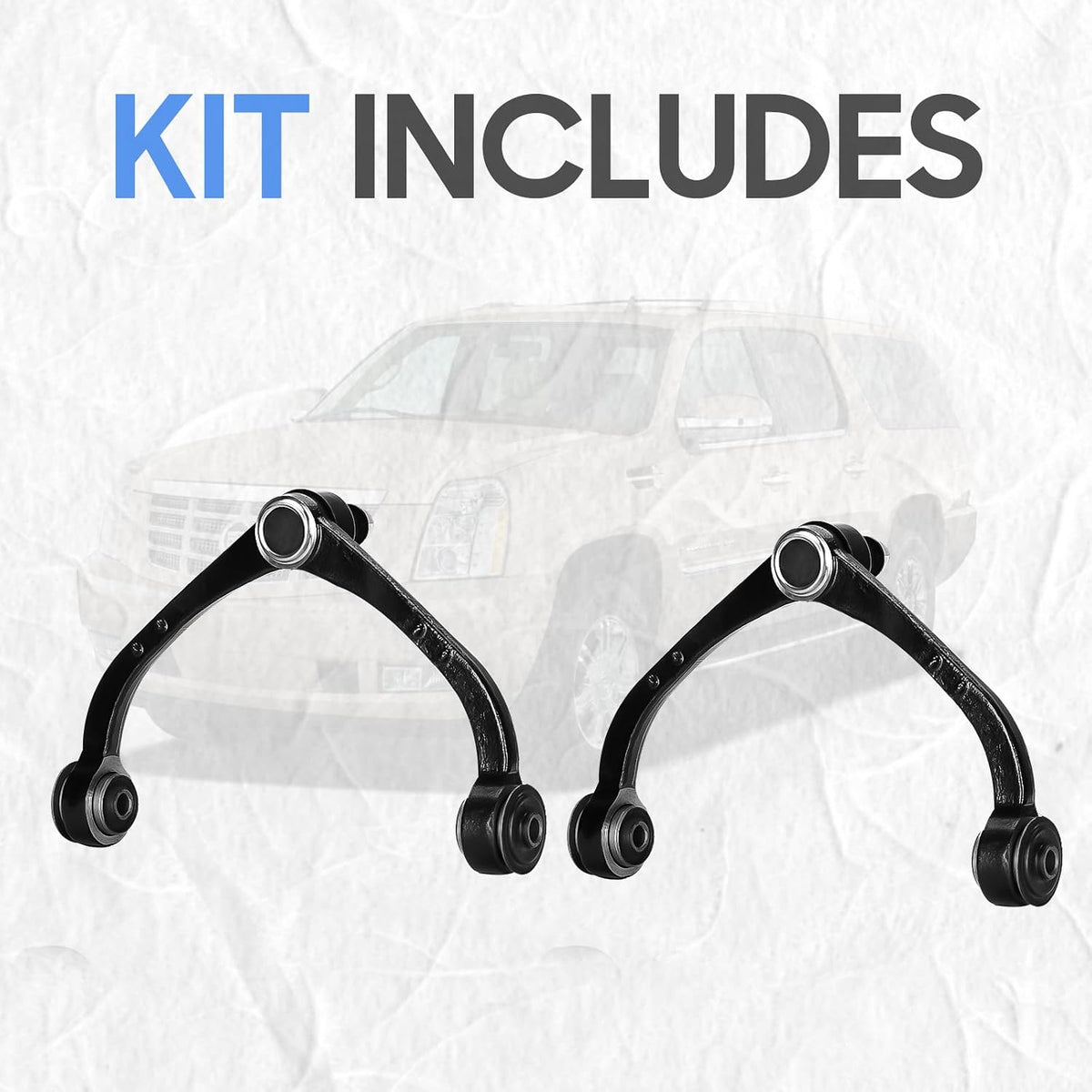Front Upper Control Arms w/Ball Joint Kit for 2005-2010 Dodge Dakota - 10pc