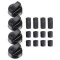 Control Knobs Replacement - 4X Kitchen Burner Replace, Lightweight Stove Control Knobs | Cooktop Control Knobs, Stove Burner Knobs, Thermostat Stove Knob, Stove Button for Kitchen Cookers