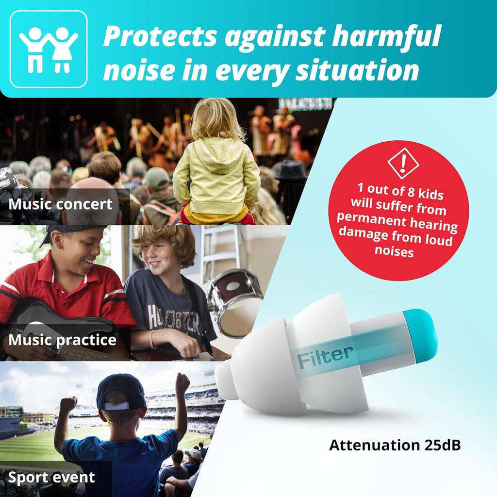 Alpine Pluggies Kids | Kids Ear Protection | Ear Plugs for Small Ear Canals