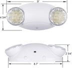 LIT-PaTH LED Emergency Light for Business, Battery Backup, 2 Pack