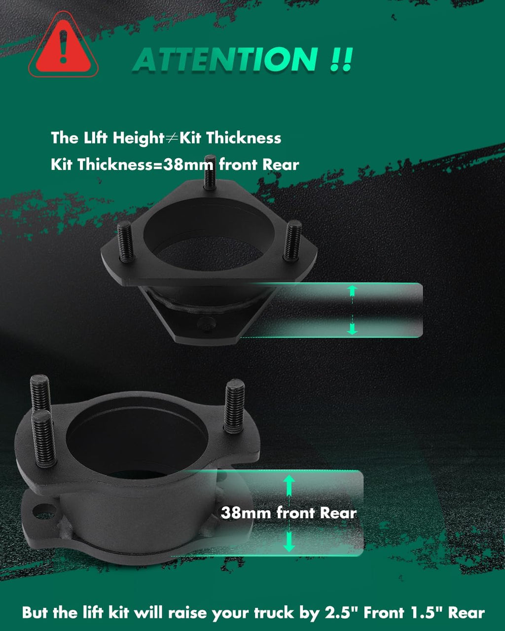 SCITOO 2.5"/1.5" Front/Rear Leveling Kit for Ford Explorer 2006-2010