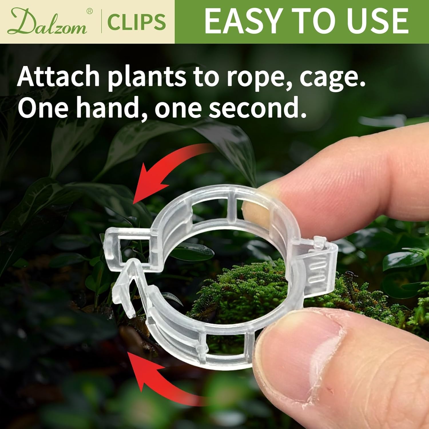 300Pcs Tomato Clips, Plastic Trellis Clips Plant Support Clips, Plant Clips for Support, Grape Vine, Tomato Vine