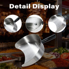 Rotisserie Catch Pan Meat Catcher,Handheld Catcher Pan for Shawarma Doner Kebab Grill Machine, Vertical Rotisserie