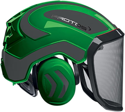 Protos Integral Arborist Helmet - Green & Grey