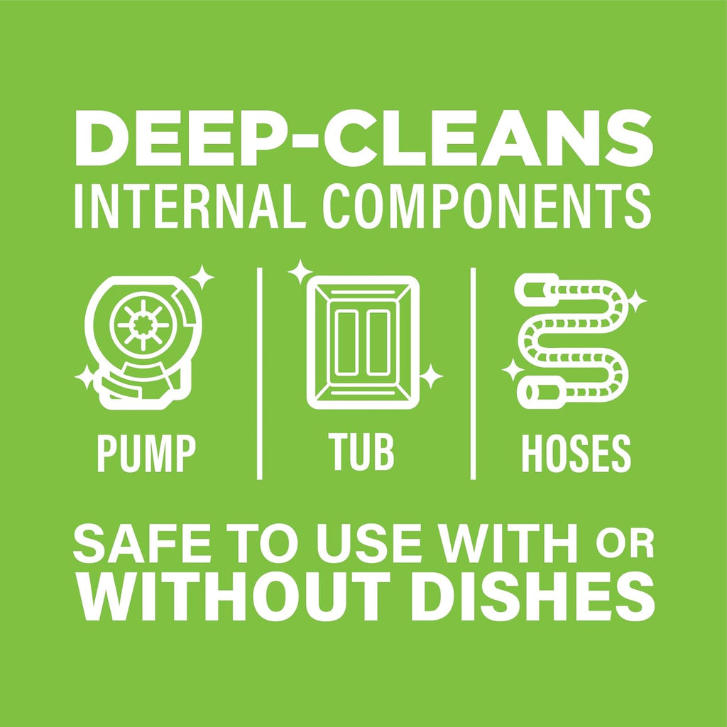 Dishwasher Cleaner, Helps Power Away Odor Causing Bacteria, Limescale, Mineral Deposits & Grime Inside Pump, Tub &