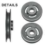 uxcell BK55-1 3/16 V-Belt Sheave 1-3/16"Bore 5.25"OD Single Groove Web Sheave Bored-to-Size Sheave, Cast Iron, Belt Section for 3L or B Belt