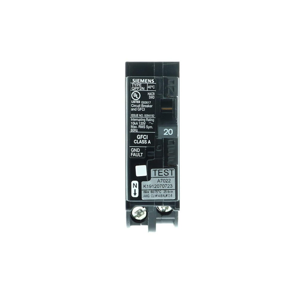 20 Amp 1-Pole GFCI Plug-On Neutral Circuit Breaker