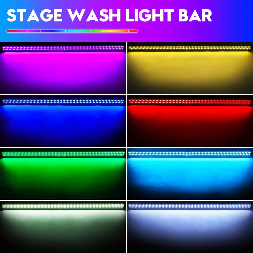 LED Wall Washer Light,336 LEDs 70W RGB DJ Light Bar Stage Lighting Support DMX & Sound Activated Control Dj Party