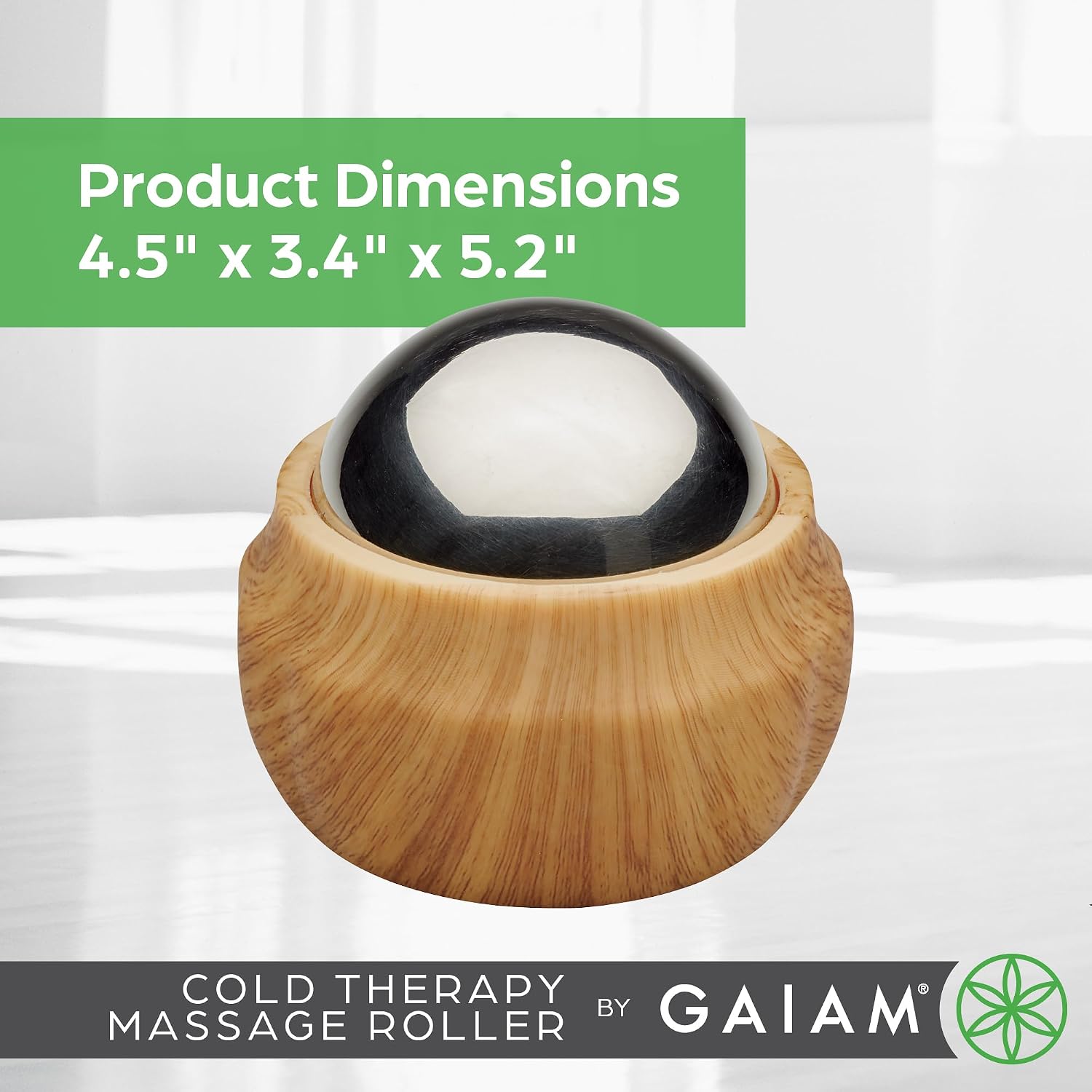 Cold Therapy Massage Roller, Ergonomic Grip (Black) | Cold Therapy Roller | Targeted Muscle Recovery, Soreness &