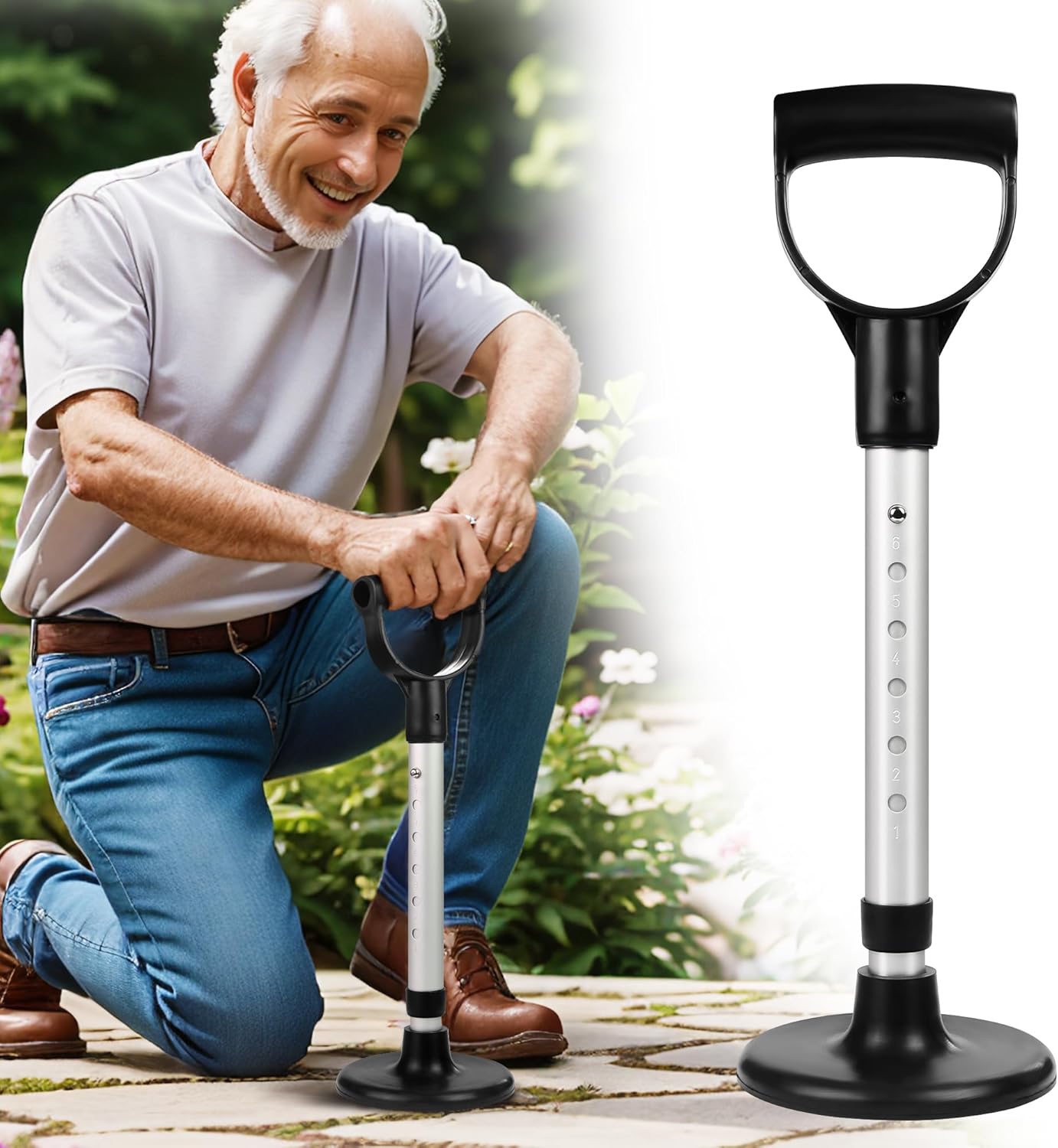 Mobility Aids Tool Adjustable Standing Assist Devices Portability Standing Aid Device Stable Supports Equipment for