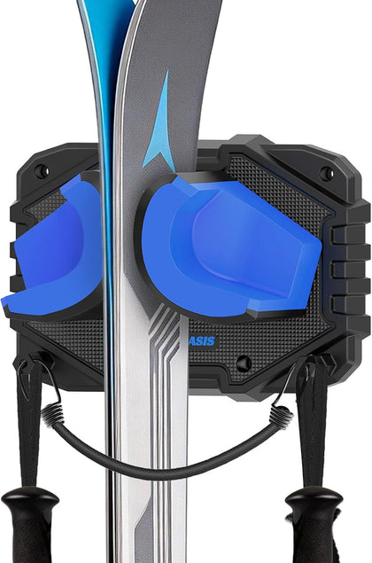 Ski & Snowboard Wall Mount, Fits Most Skis & Snowboards, Anti-Scratch & Non-Slip, Secure Hold Up to 25 lbs, Easy