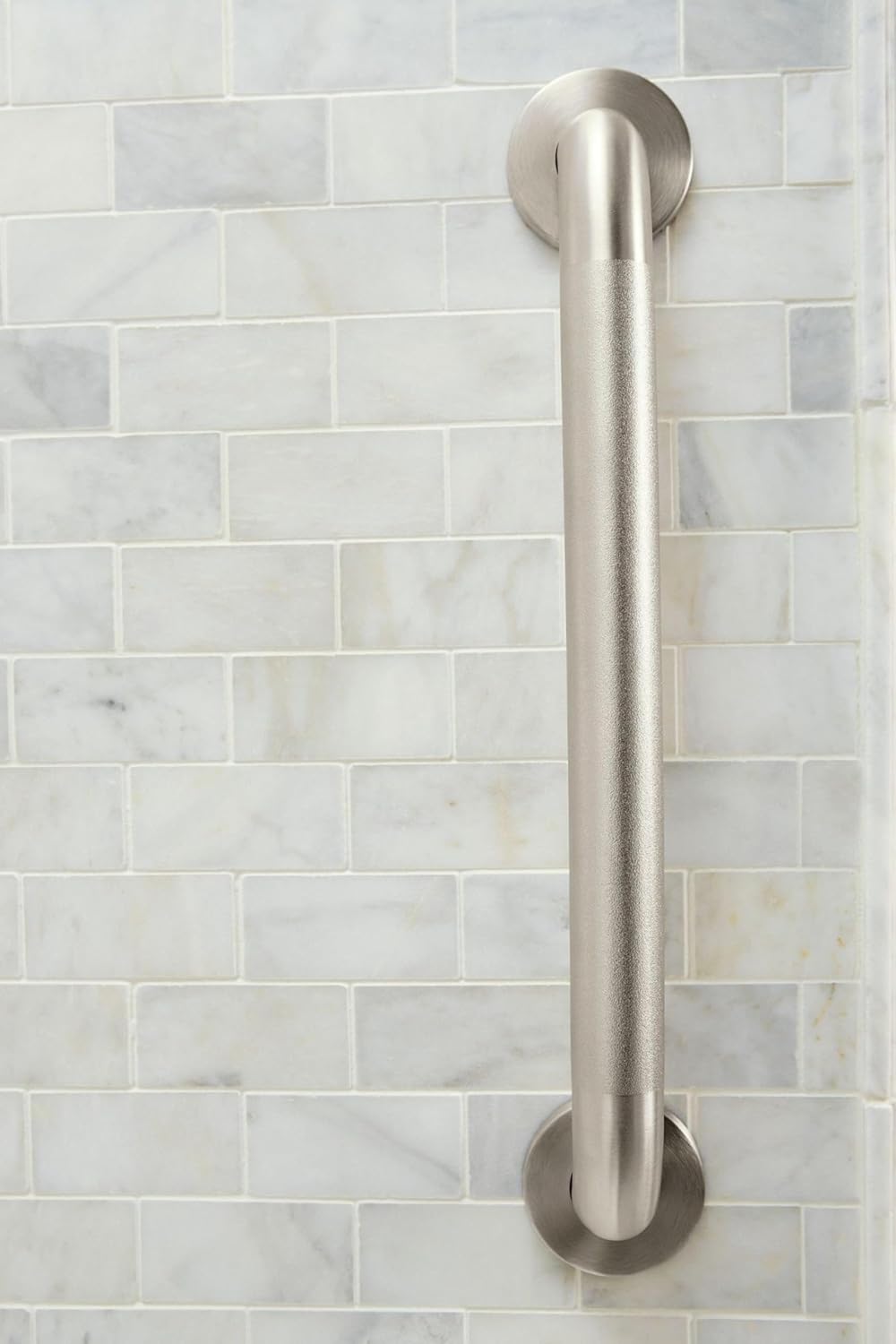 Home Care Bathroom Safety 36 Inch Stainless Steel Handicap Grab Bar for Bathtub and Shower, Peened Texture for Grip