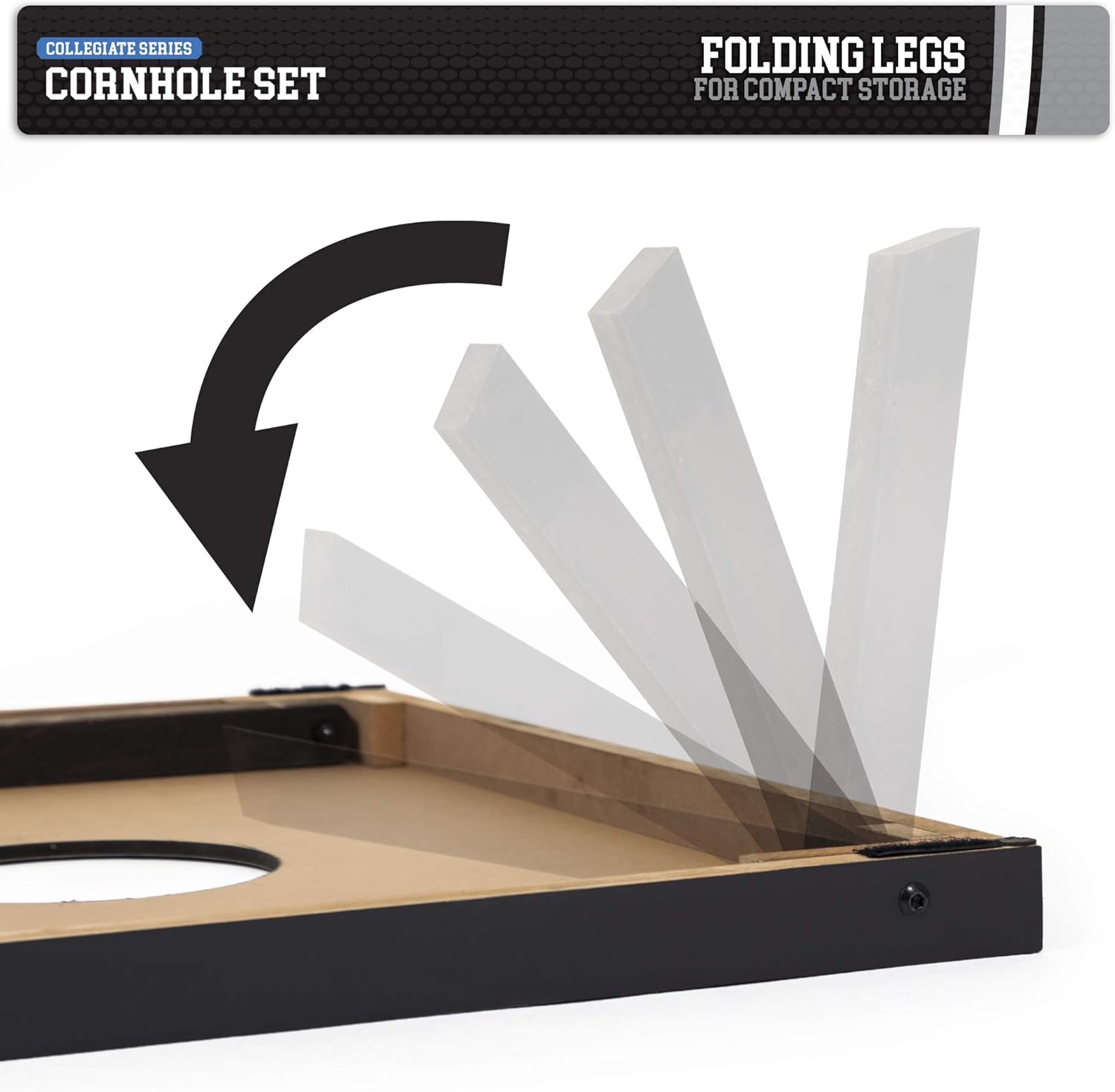 2'x3' MDF Wood NCAA College Cornhole Set