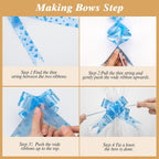 3 Size Clear Cellophane Gift Bags 40x50 24x30 16x24in with Pull Bows