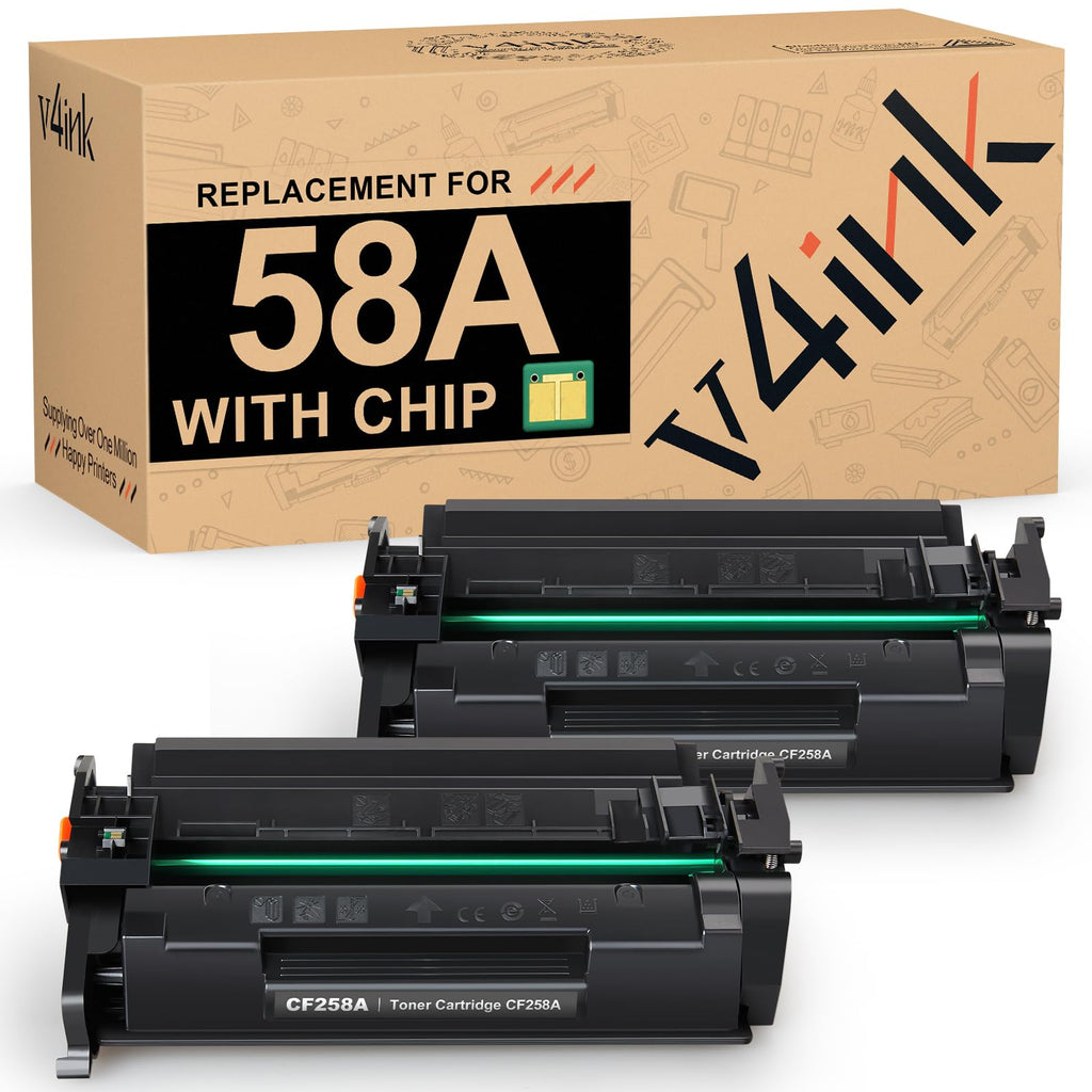 58A Toner Cartridge Black 2 Pack Compatible for HP 58A CF258A M404n M404dn