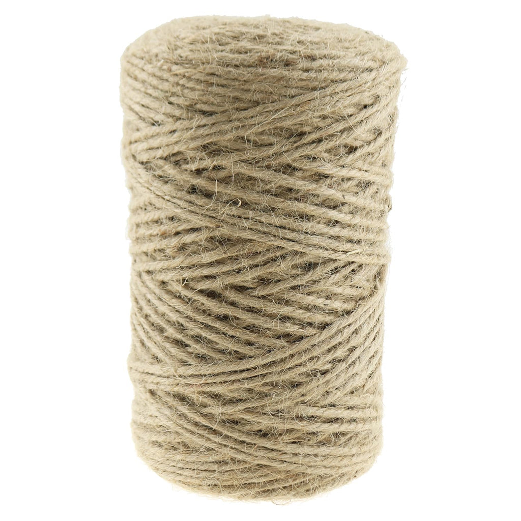 Hand Woven Jute Cord 656 Feet 3mm Multipurpose Horticultural Natural Twine Suitable for Gift Wrapping Handicrafts