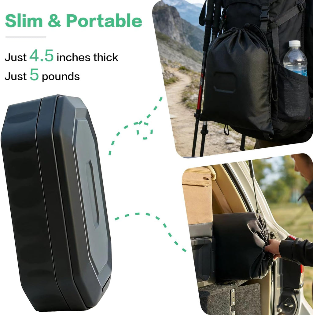Camping Toilet for Adults - Portable Folding Toilet with Lid,Travel Portable Potty for Adults,Porta Potty Car