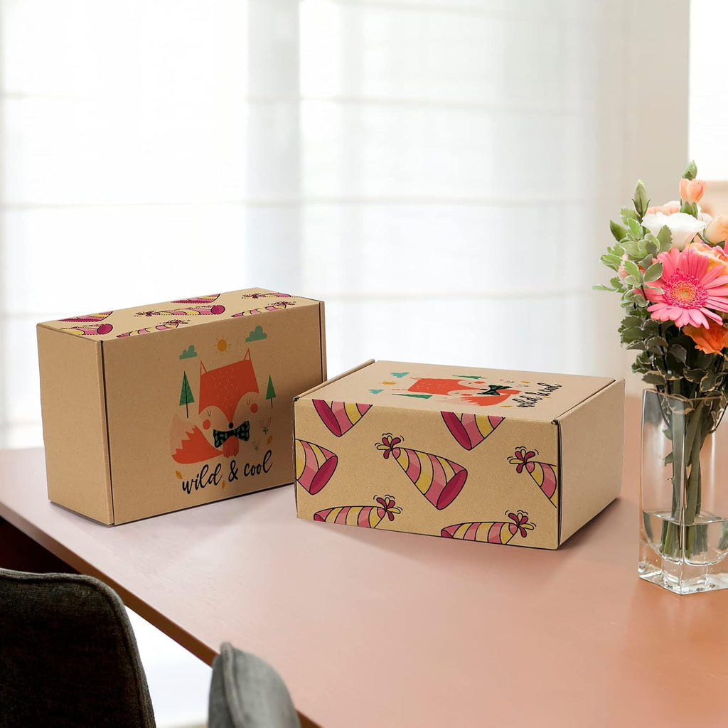 9x6x4 Cardboard Shipping Boxes Set of 20, Brown