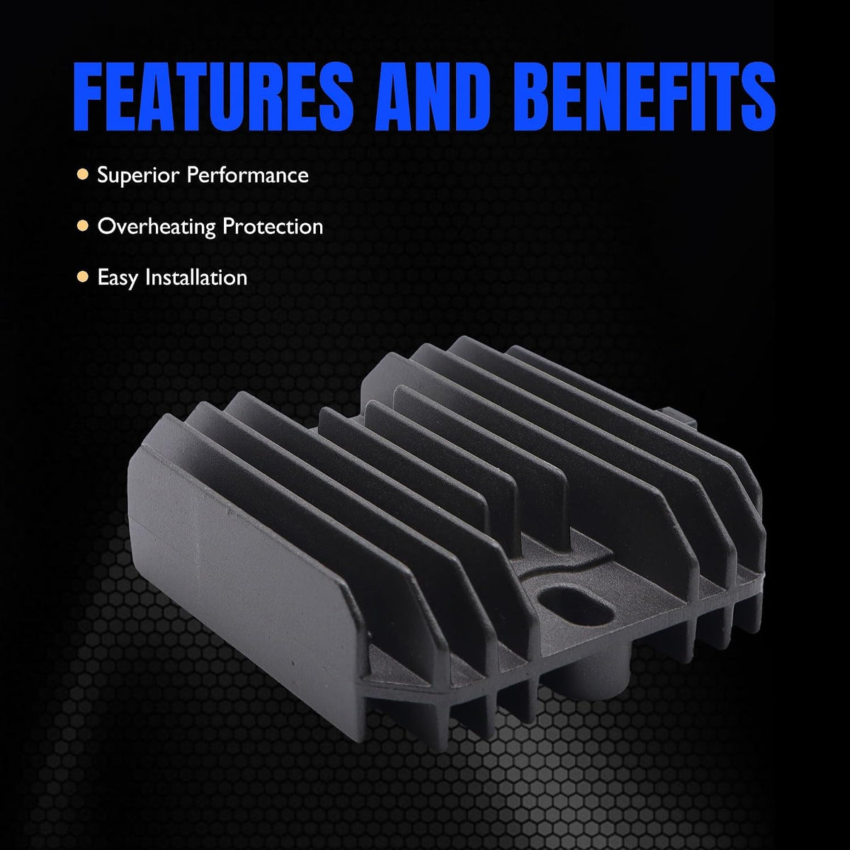 HiSport M70121 Voltage Regulator Rectifier Compatible with Kawasaki Fc420 Fc540 Fd671d Fd711d Fd750d Fd791d Mule 2010 2020 2030,John Deere 130 160 165 170 172 175 176 180 185 186 240 242 245 262 265