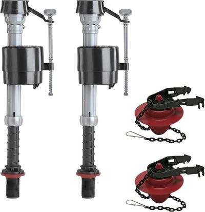 400A Fill Valve & 2-Inch Flapper Toilet Repair Kit | Includes 400A fill valve and solid-frame 2 in. flapper, Helps