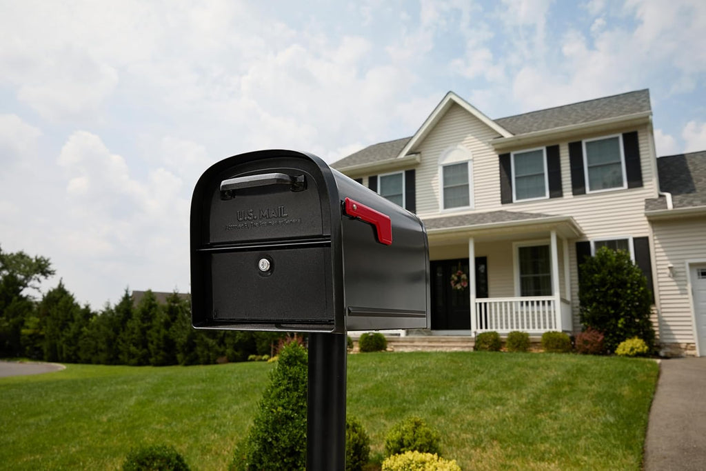 6300B-10 Oasis 360 Locking Parcel Mailbox, Extra Large, Black, 6300B-10 | Galvanized steel build with a secure steel