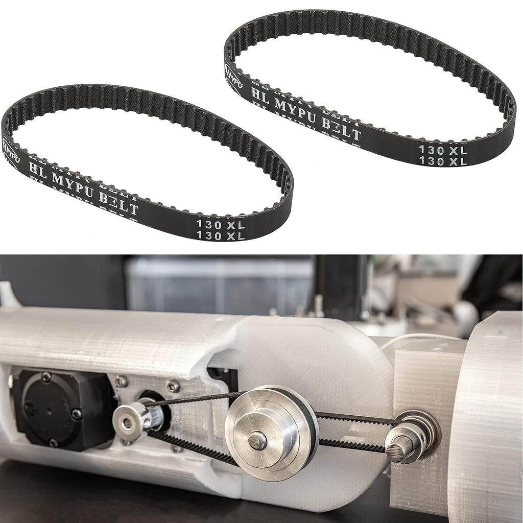2Pcs 130XL Timing Belt, 65 Teeth, 10mm Width, Neoprene