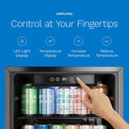 Beverage Refrigerator and Cooler, 120 Cans Capacity, 3.2 Cu Ft