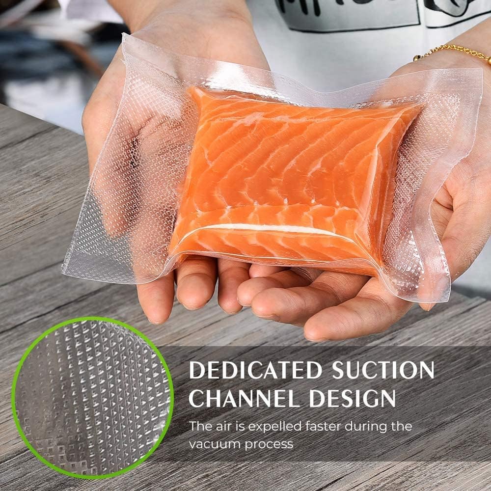 Vacuum Sealer Bags Rolls, Kitchen Essentials, 11inx20ft, 2 Pack