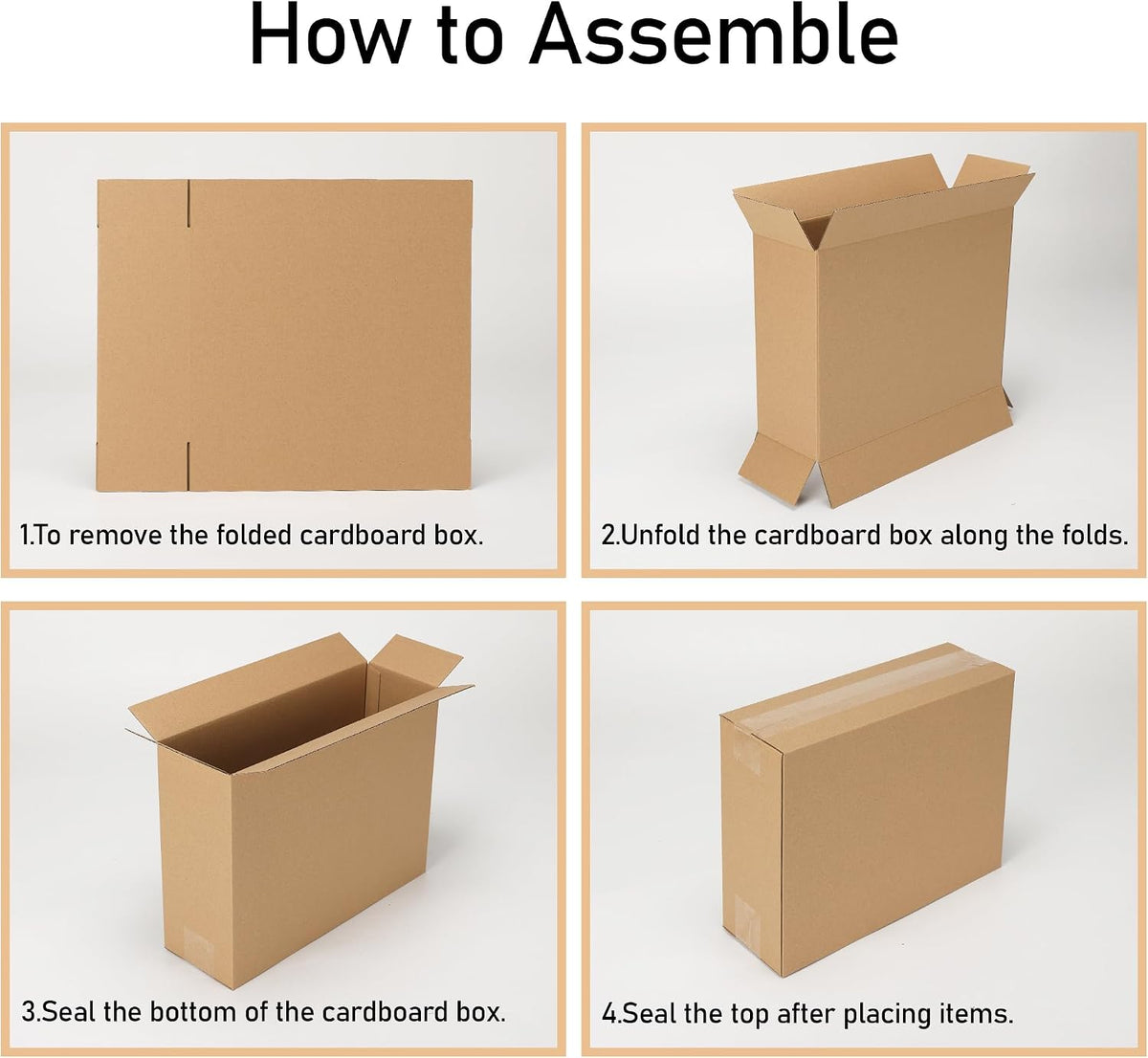 40 Packs 12x9x4 Shipping Boxes, Brown Mailing Boxes