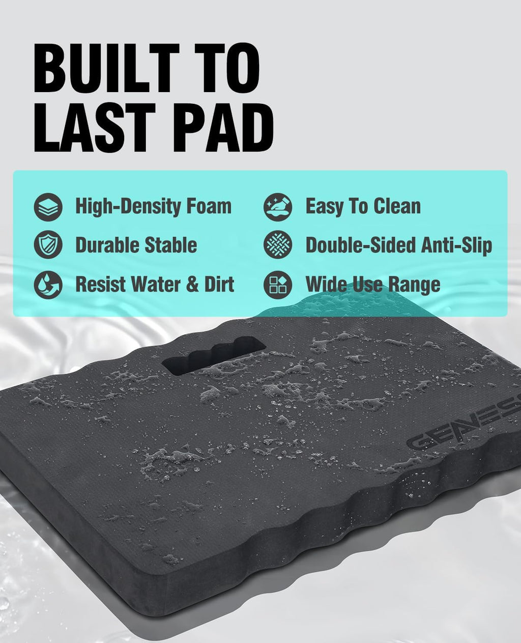 1.5" Extra Thick Kneeling Pad, Foam Knee Pad Cushion, 17.5"x11"