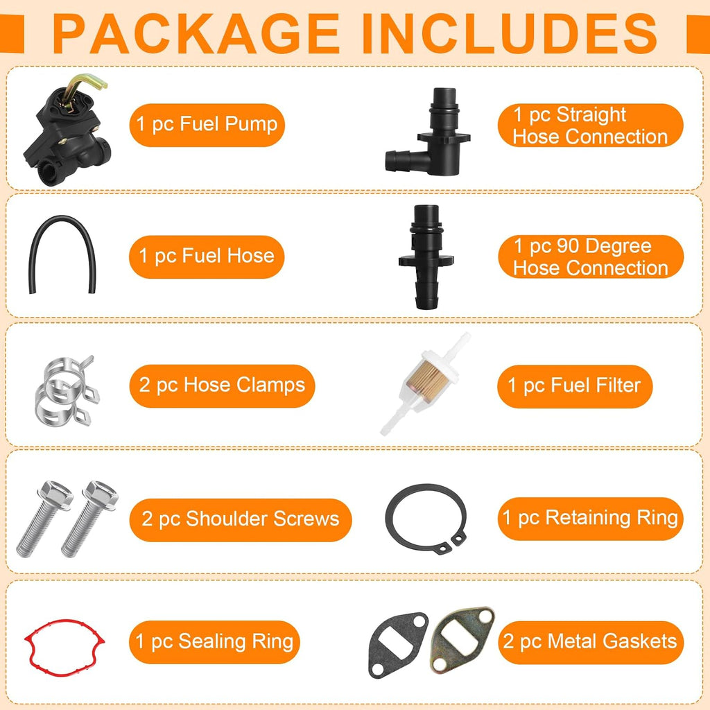 Fuel Pump Kit Compatible with John Deere L110 LT155 LT160 LT150 AM133627