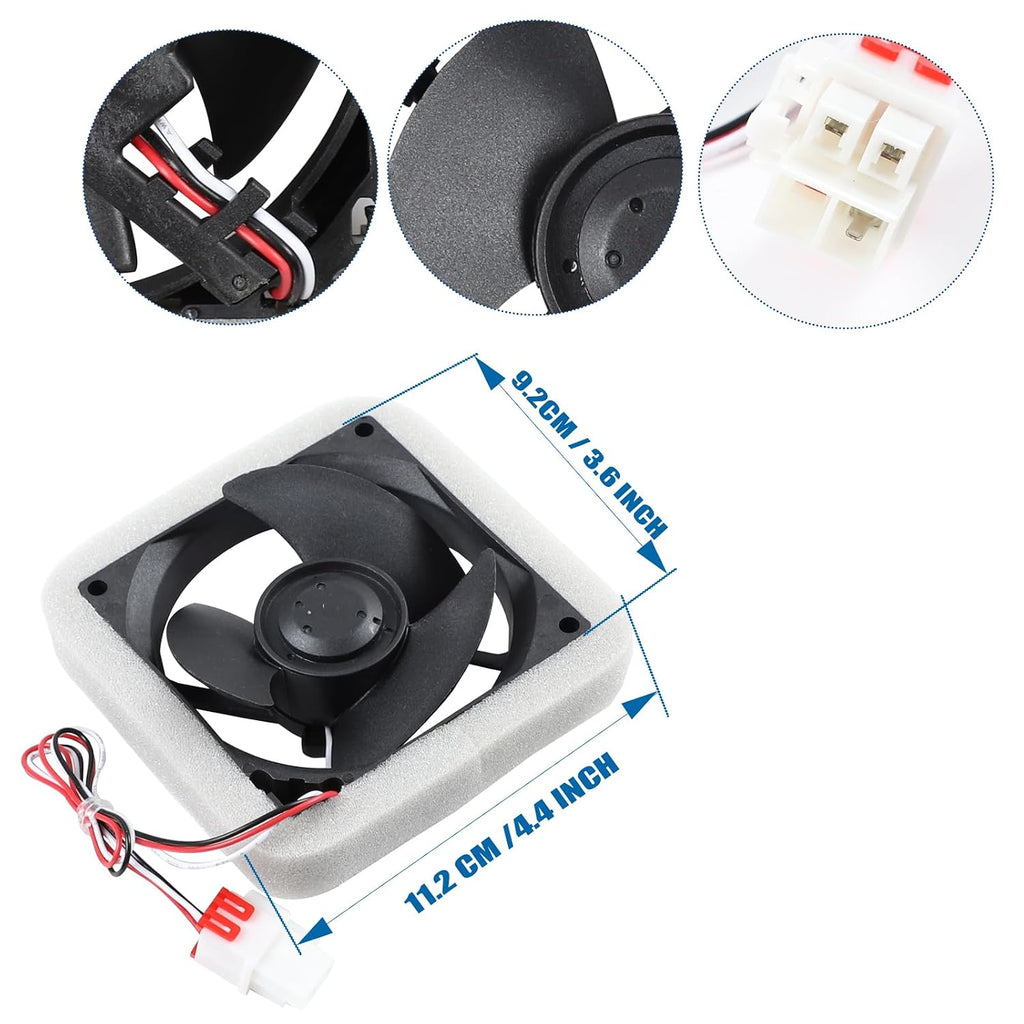 Refrigerator Evaporator Fan Motor Compatible with Samsung Model Part Numbers RF30HBEDBSR/AA RF30HDEDTSR/AA RF30KMEDBSG/AA RF30KMEDBSR/AA RF30HBEDBSR/AA-0001