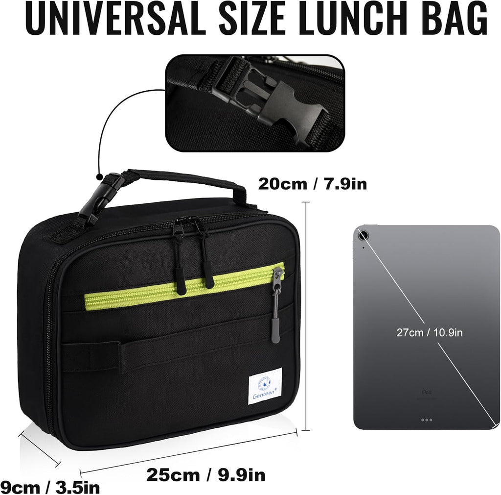 Lunch Box Kids, Insulated Lunch Bag Kids Boys Girls Back to School, Soft Lunch Box for Men Reusable Lunchbox for
