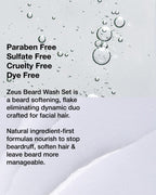 Beard Wash Set for Men, Beard Shampoo & Conditioner (Vanilla Rum)