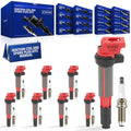 JC Whitney 8pcs Ignition Coils & 8pcs Iridium Spark Plugs Kit