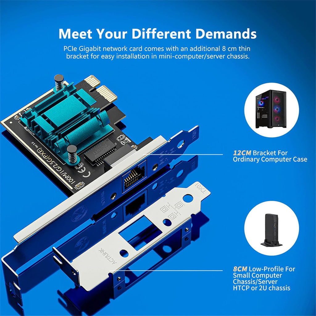 2.5GBase-T Gigabit Network Card PCI Express Ethernet Adapter (RTL8125B) NIC