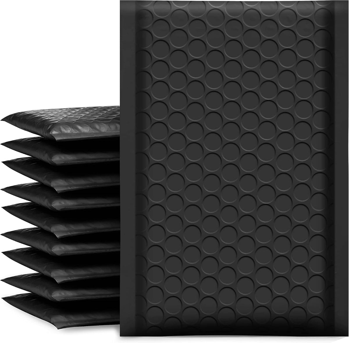 Mini Bubble Mailers 3.5x6.5" Padded Black 50 Pack Usable Size 3.5x5"