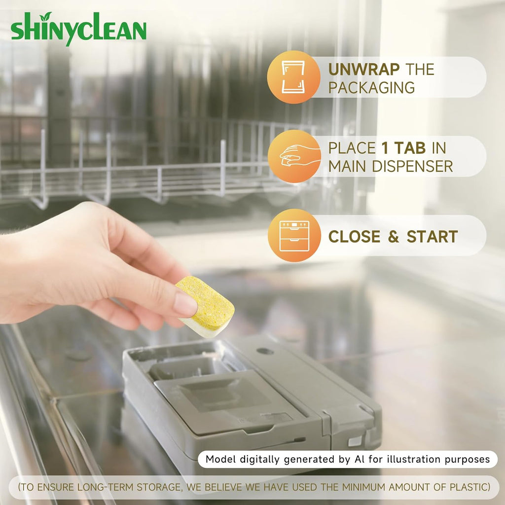 Heavy Duty Dishwasher Cleaner & Deodorizer Tablets, 20g*12 Pack