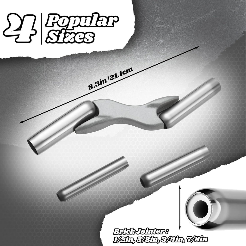 Masonry Brick Jointer Tools with 1/2in, 5/8in, 3/4in, 7/8in Blades Barrel Jointer Wall Beauty Stitcher Brick Cutter