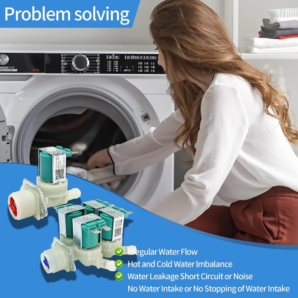 WF45K6500AV WF405ATPASU WF45H6300AW Washer Cold&Hot Inlet Valve for samsung