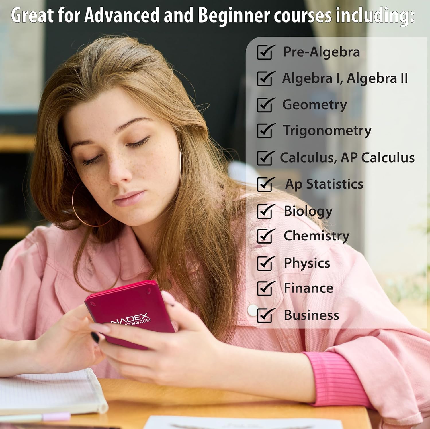 Scientific Calculator with Graph Functions for College and High School Students, Engineering, Advanced Mathematics