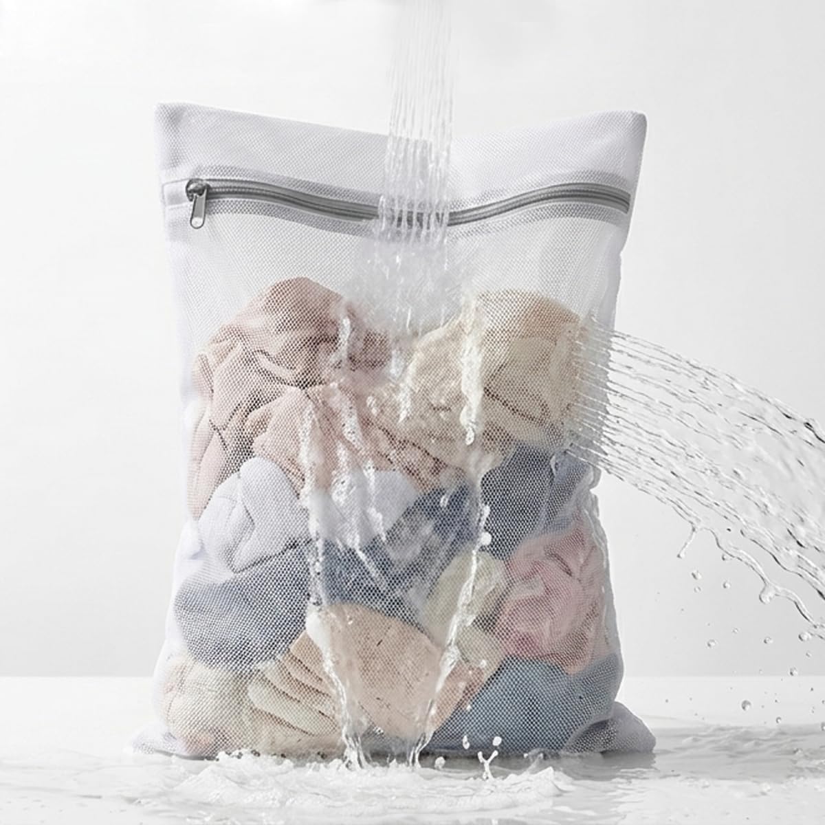 12x16 Small Mesh Laundry Bags for Delicates, 4-Pack – for Lingerie, Bras, Socks & Swimwear – 120GSM Honeycomb Mesh