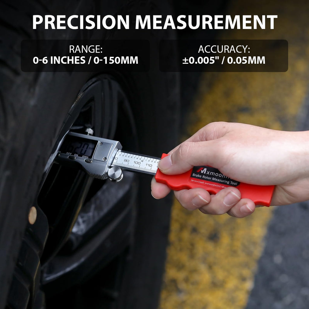 Mxmoonfree 6 inch Digital Brake Disc Caliper, 0.002" High Precision