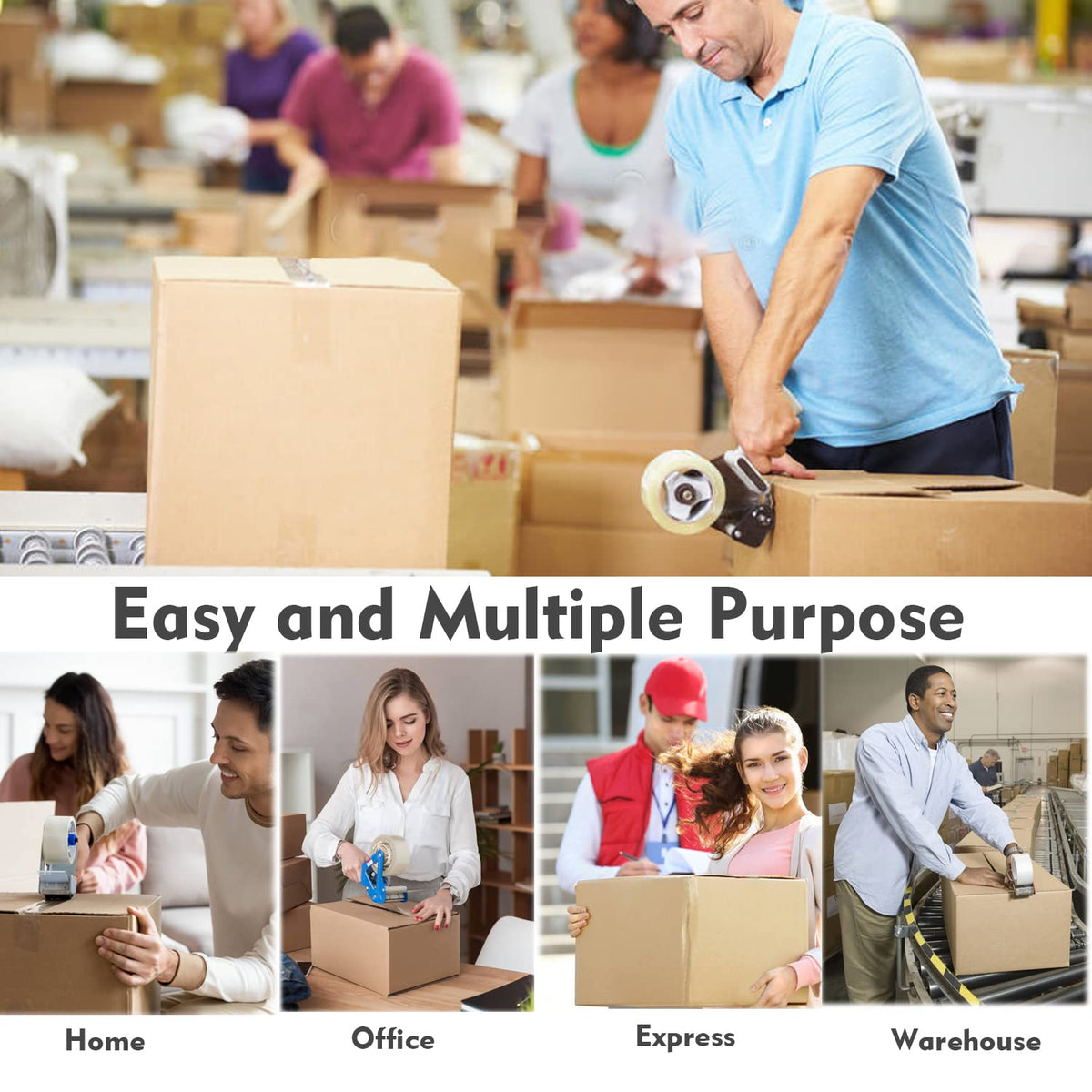 Heavy Duty Packing Tape, 1.88" x65 Yds, 36 Rolls,2.7 Mils