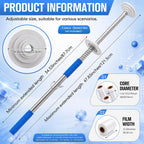2 Pack Stretch Film Dispenser Pole Holder, 48" Long Handle