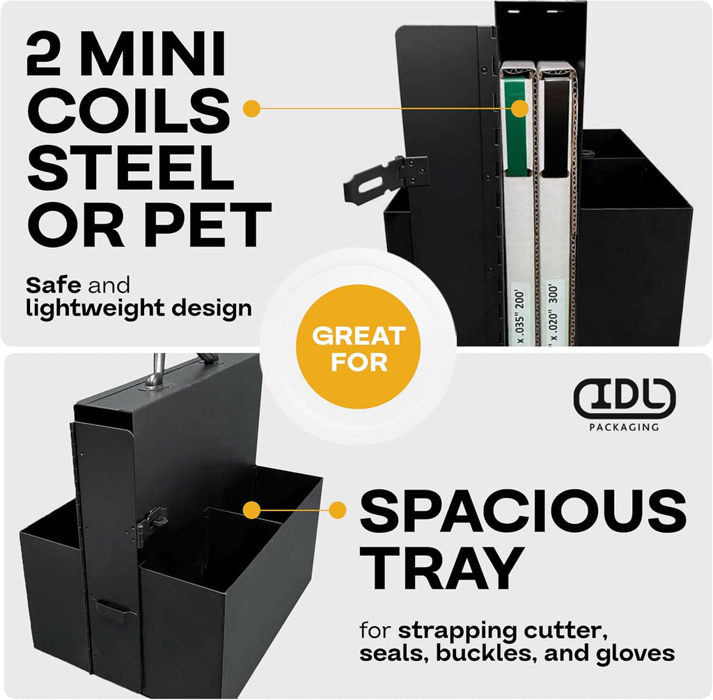 Strapping Cart & Dispenser for Steel, PET & PP Mini Coils